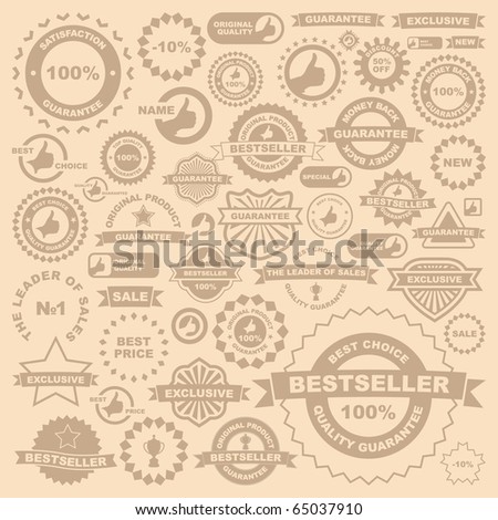 Vector sign collection for sale.