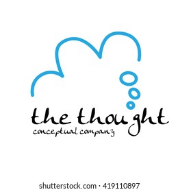Vector sign concept of thought