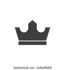 Das Vektorzeichen des Kronensymbols ist einzeln auf weißem Hintergrund. Die Farbe des Kronensymbols kann bearbeitet werden.