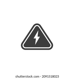 Vector sign of the danger symbol is isolated on a white background. danger icon color editable.