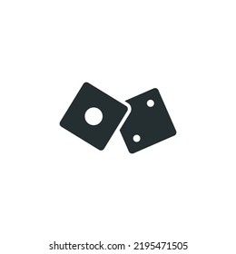Vector Sign Dice Symbol Isolated On Stock Vector (Royalty Free ...
