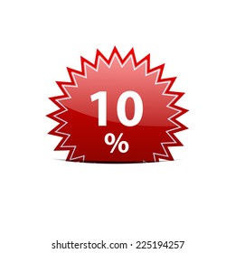 Vector sign discount 10%