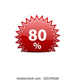 Vector sign discount 80%