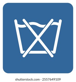 Vector sign of do not wash clothing symbol