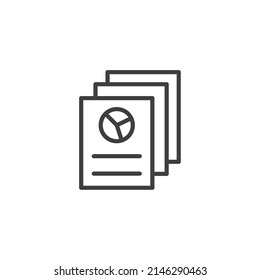 Vector sign of the Document like auditing symbol is isolated on a white background. Document like auditing icon color editable.