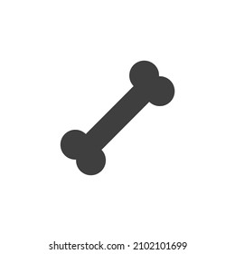 Vector sign of the dog bone symbol is isolated on a white background. dog bone icon color editable.