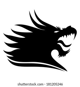 Vector sign. Dragon.