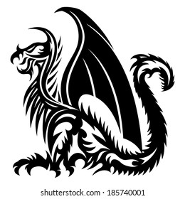 Vector sign. Dragon.