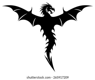 Vector sign. Dragon.