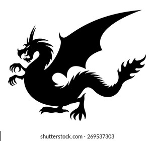 Vector sign. Dragon.