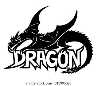 Vector sign. Dragon.