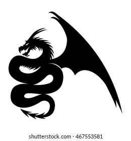 Vector sign. Dragon.