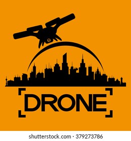 Vector sign. Drone.