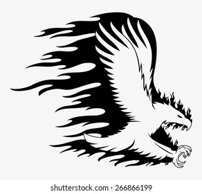 Vector sign. Eagle.