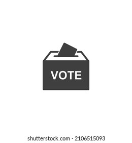 Vector sign of the election vote symbol is isolated on a white background. election vote icon color editable.