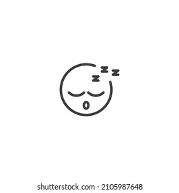 El signo vector del símbolo de la cara del emoticono se aísla sobre un fondo blanco. color de icono de cara emoticono modificable.