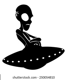 Vector sign. Extraterrestrial.