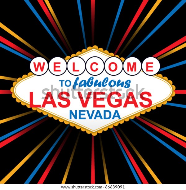 Vector Sign Fabulous Las Vegas Stock Vector (Royalty Free) 66639091