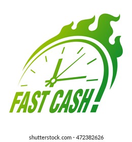 Vector sign - Fast cash!