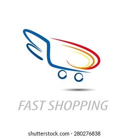 Vector sign fast shopping