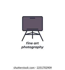 Vector sign fine art symbol is isolated on a white background. icon color editable.