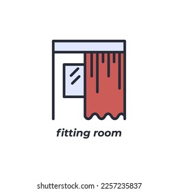 El símbolo de la sala de montaje de señales vectoriales está aislado en un fondo blanco. color de icono modificable.