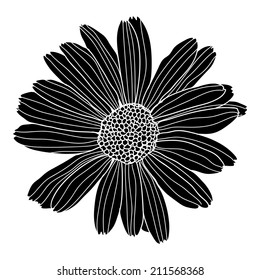 Vector sign. Flower.