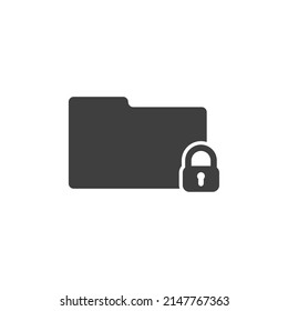 Vector sign of the Folder symbol is isolated on a white background. Folder icon color editable.
