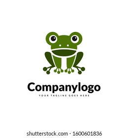 Vector sign frog green company