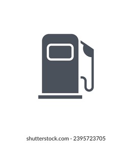 Vector sign of the gas station symbol isolated on a white background. icon color editable.