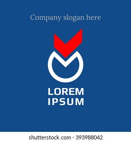 Vector of sign / geometrical shape. Apple. Business icon for the company. Logo for Business Media / Technology / Appliances / Office / Politics / Elections . Other companies. Vector illustration.