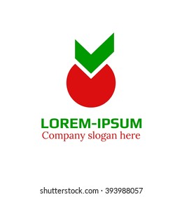 Vector of sign / geometrical shape. Apple. Business icon for the company. Logo for Business Media / Technology / Appliances / Office / Politics / Elections . Other companies. Vector illustration.