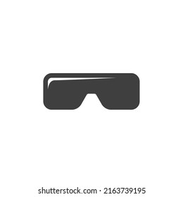 Vector sign of the Glasses symbol is isolated on a white background. Glasses icon color editable.