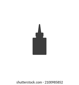 Vector sign of the glue symbol is isolated on a white background. glue icon color editable.