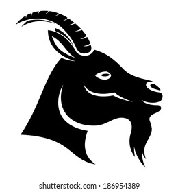 Vector sign. Goat.