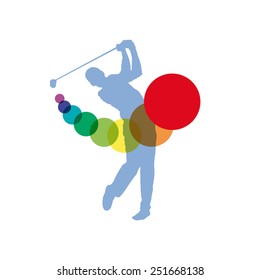 Vector sign Golf Club 