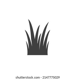 Vector sign of the Grass symbol is isolated on a white background. Grass icon color editable.