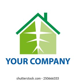Vector sign green house