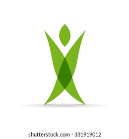 Vector sign green man 