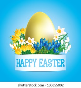 Vector sign. Happy Easter.