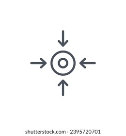Señal vectorial del símbolo que estoy aquí aislado en un fondo blanco. color de icono modificable.