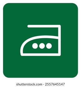 Vector sign of high temperature ironing symbol