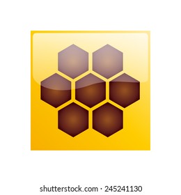 Vector sign hive & honey