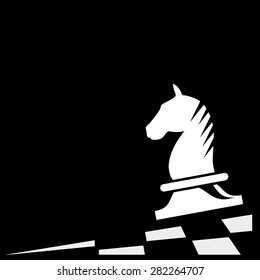 Vector sign horse of chess