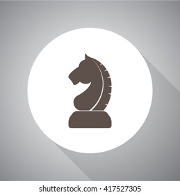 Vector sign horse of chess. Icon