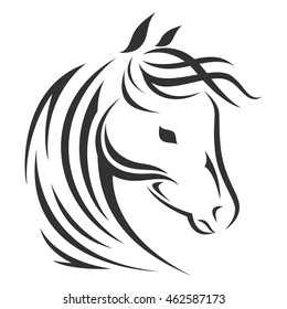 Vector Sign Horse Logo Stock Vector (Royalty Free) 462587173 | Shutterstock