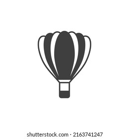 Vector sign of the Hot Air Balloon symbol is isolated on a white background. Hot Air Balloon icon color editable.