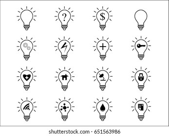 Vector sign icon set on white background.
