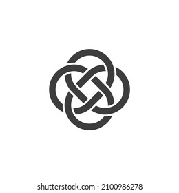 Vector sign of the Infinity loop symbol is isolated on a white background. Infinity loop icon color editable.
