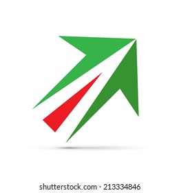 Vector sign italian arrow